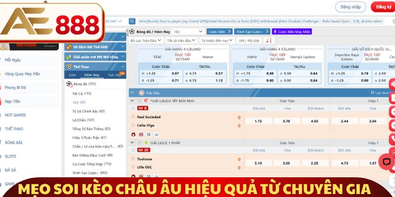 Mẹo soi kèo Châu Âu hiệu quả từ chuyên gia
