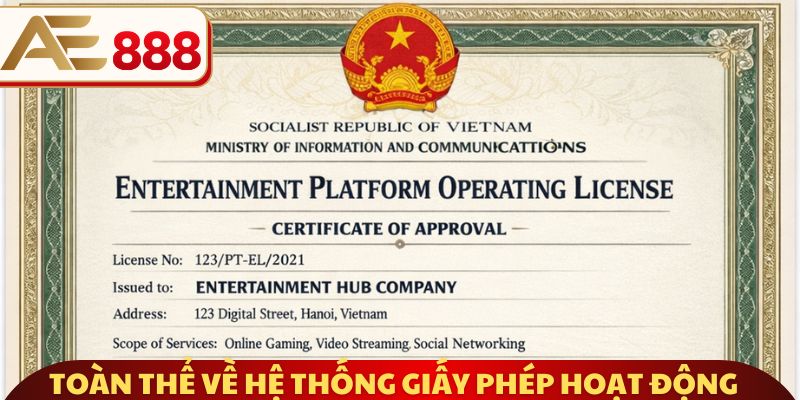 Toàn thể về hệ thống giấy phép hoạt động